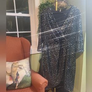 Lane Bryant Velvet & Sequin Dress - Size 14 - New